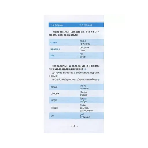 Обучающая книга Самый быстрый способ выучить неправильные глаголы 104059Z - фото 2