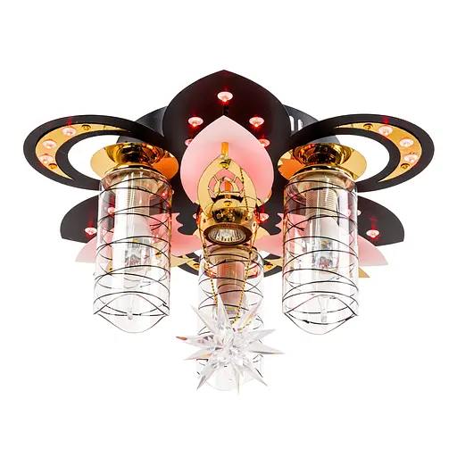 Люстра "космос" на 4 лампочки с подсветкой VALESO V 70057-3 1А-400 - фото 5