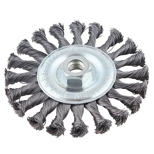 Щітка дископодібна Alloid Building Tools WB-60125 з крученого дроту 125 мм (WB-60125) - фото 1