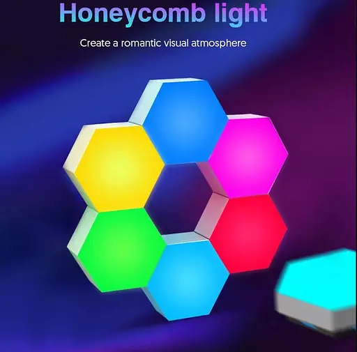 Светильник 6шт умный шестигранный APP control USB - фото 6