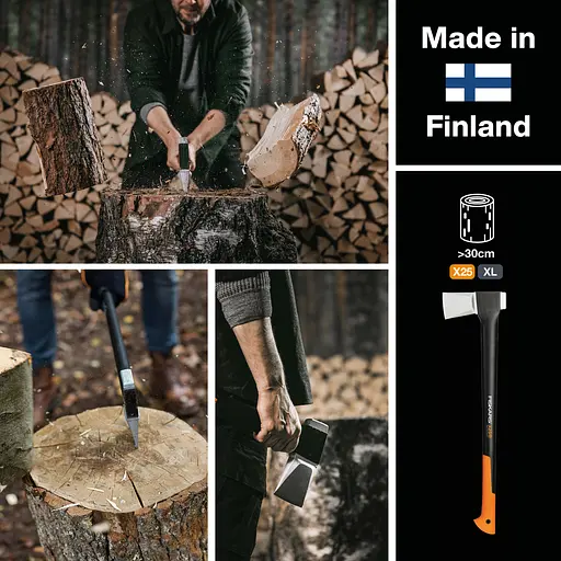 Універсальна сокира-колун Fiskars X25 XL, 72.5 см, 2.4 кг (1015643) - фото 5