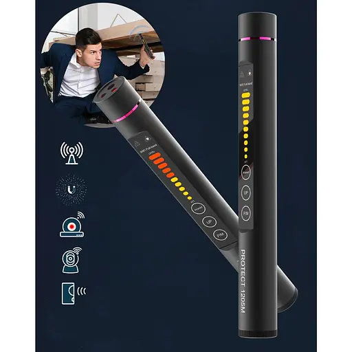 Детектор жучков и скрытых камер, обнаружитель прослушки Protect 1205M, 1 МГц – 6.5 ГГц - фото 3