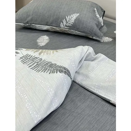 Підковдра Ecotton сатин 150х215 см сірий з принтом (25352) - фото 2