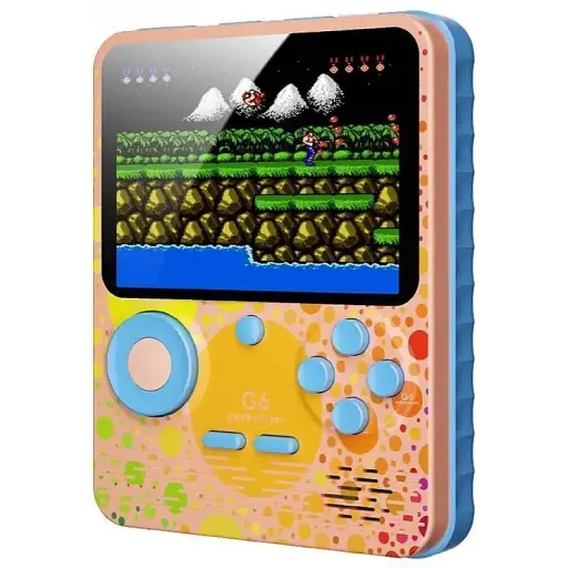 Ігрова консоль G6 портативна 3.5 дюйма 6000mAh pink - фото 5