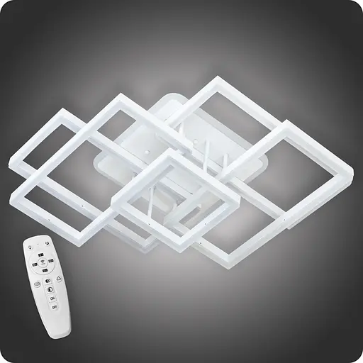 Люстра світлодіодна 517 Dlight 3color з пультом 170Вт Білий (01867) - фото 1