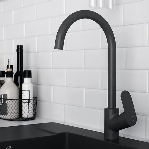 Змішувач для кухні AM.PM Like чорний F80E07122 - фото 2