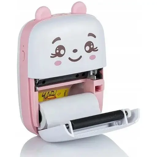 Портативный детский принтер Mini Printer Розовый - фото 2