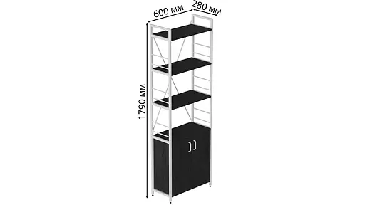 Етажерка 4/60 Серії Конект із тумбою 179x60x28 Білий ДСП Сосна Кембра FRD-104493 - фото 3