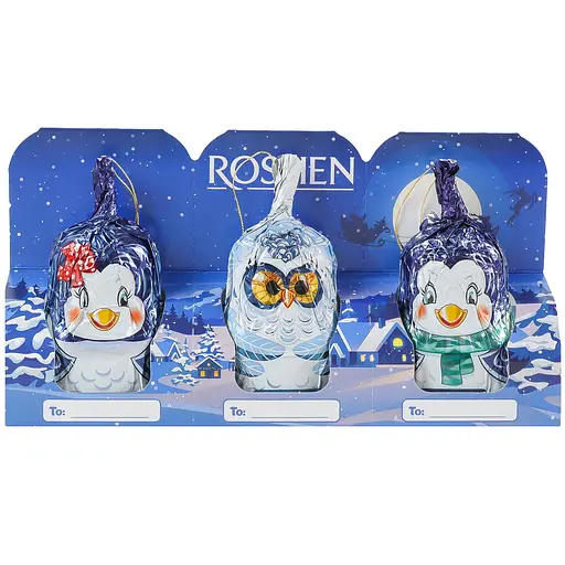 Фігури з молочного шоколаду Зимові друзі Roshen 3х20 г