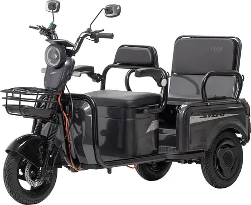 Электроскутер Трехколесный Corso "SiG-8 PRO" (1200W, 72V,28Ah) Серый - фото 2