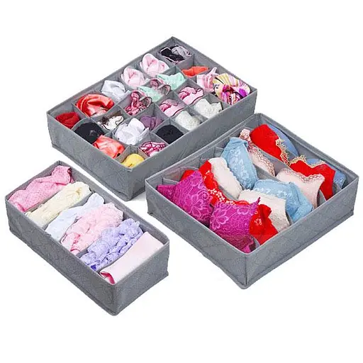 Уцінка. Набір органайзерів для білизни Supretto, 3 шт. (5722-0002) - фото 3