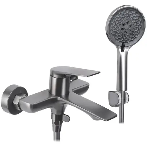 Смеситель для ванны Rea Avalon tytan графит настенный с изливом REA-B2706 Графит - фото 1