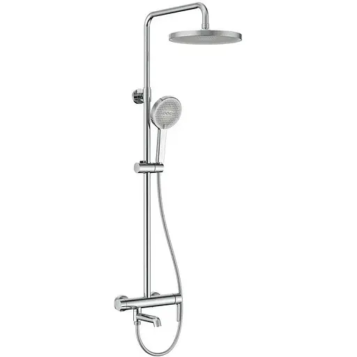 Душова система Koer KB-56029-01 3 функції Black KR5481, Хром - фото 1