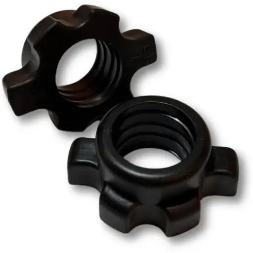 Гриф гантельний Trex Sport TX 42см (25мм) з пласт. гайками чорний - фото 5