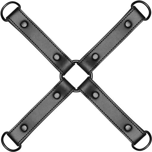 Хрестовина Bedroom Fantasies Hogtie 4 - Way RestRaint Cross - Black