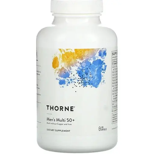 Вітаміни та мінерали Thorne Men's Multi 50+, 180 капсул для чоловіків 50+
