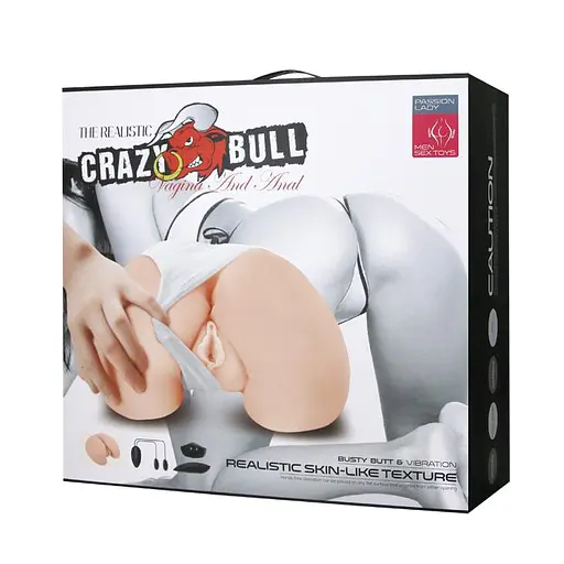 Реалистичный мастурбатор Crazy Bull Realistic Vagina and Ass телесный - фото 11