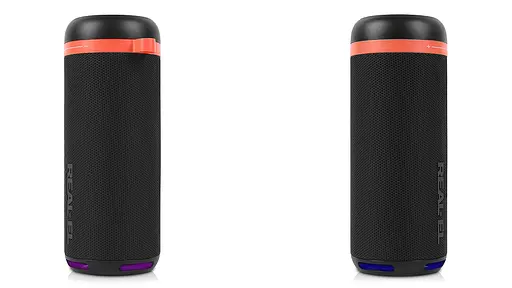 Колонка портативная 2.0 Real-El X-7011 Black, 2 x 5 Вт, пластиковый корпус, Bluetooth, USB - А/USB - C, RGB подсветка, питание от аккумулятора, встроенный микрофон, 86 дБ, 1800мА*ч, время работы 10 час (EL121600 - фото 4