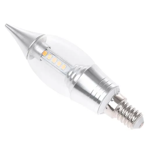 Лампа Brille светодиодная LED 5W E14 WW C37 Silver СН 220 В - фото 2