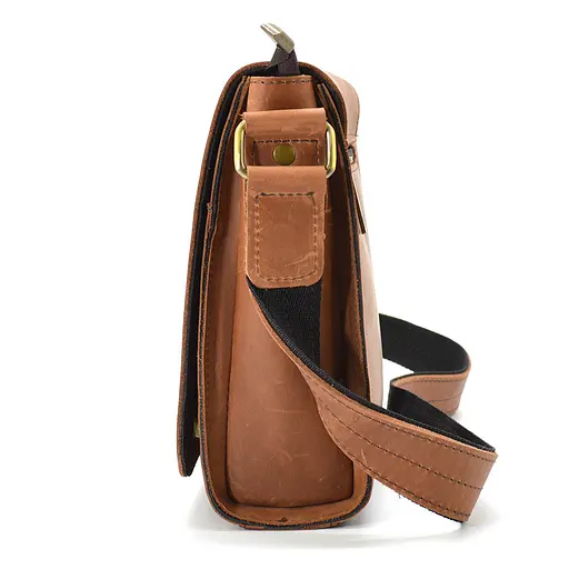 Кожаная мужская сумка через плечо TARWA 26х22х6 см nsa0001278 - фото 5