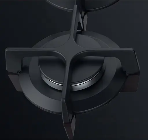 Варочная поверхность газовая на стекле Whirlpool 60 см чугун черный - фото 4