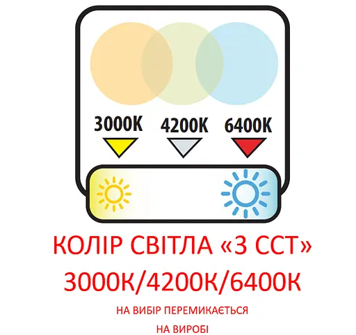 Світильник врізний ALEXA-8 3CCT 8W (чорний) - фото 2