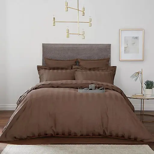 Полуторный постельный комплект Коричневый 355326