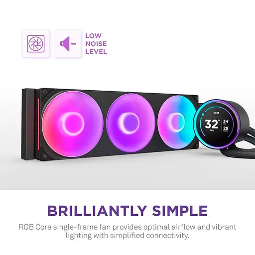 СВО NZXT Kraken Elite RGB 360mm Black (RL-KR36E-B2) - фото 9