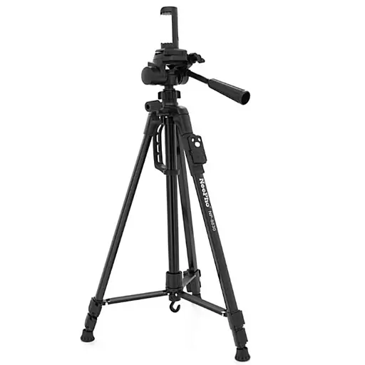 Штатив тренога NeePho NP-8830 не съемная площадка + держатель + пульт + чехол (54-155см) Черный