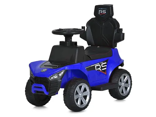 Детская каталка-толокар Bambi Racer 2 в 1 с музыкой и светом, синий - фото 3