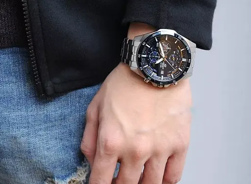 Часы мужские стильные наручные оригинальные Япония Casio Edifice EFR-556DB-2AVUEF (модуль 5451) - фото 6