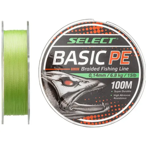 Шнур Select Basic PE Light Green 150 м 0.18 мм 22 lb/9.9 кг