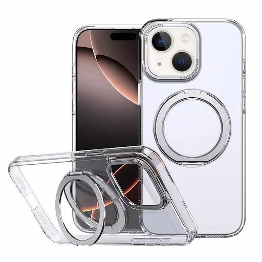 Чохол Epik TPU+PC Empire with MagSafe and Ring для Apple iPhone 15, 6.1 Clear