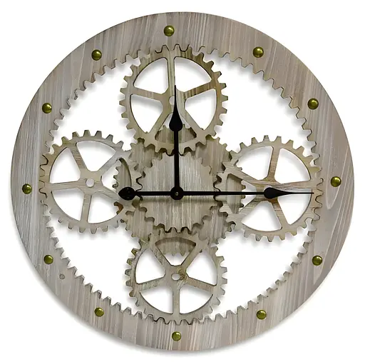 Настенные часы Homax 60x5.5 см бежево-серые (ED18)