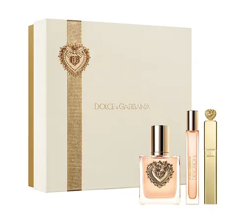 Набір Dolce Gabbana Devotion 50 мл парфумована вода, 10 мл міні, 8 мл туш для вій - фото 1