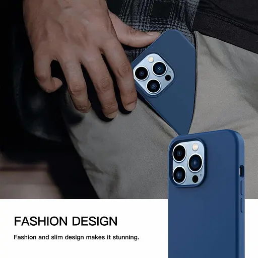 Чохол ZUSLAB зі справжнього силікону, сумісний з чохлом Apple iPhone 13 Pro Max 6,7 дюйма - фото 5