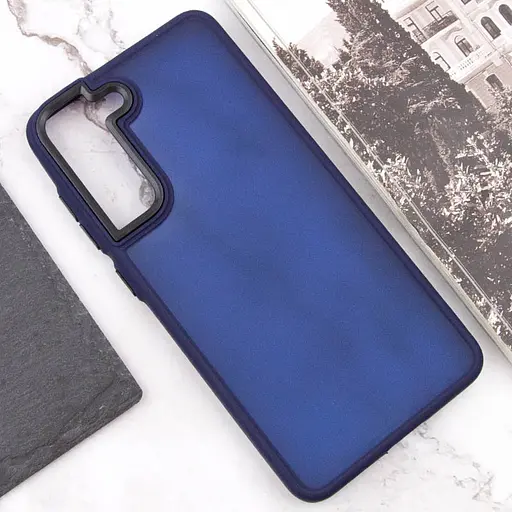 Чохол Epik TPU+PC Lyon Frosted для Samsung Galaxy S22 Navy Blue - фото 4