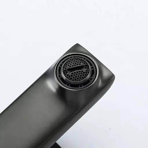 Змішувач для умивальника литий вилив збройова сталь Frap F1084-9 Графітовий хром - фото 4