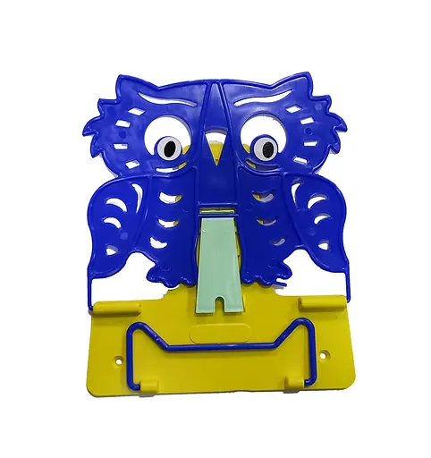 Підставка для книг №4 "Сова" 631569 Irbis пластикова, в пакеті (4820098991365) Синьо-жовтий Вид 19 - фото 1