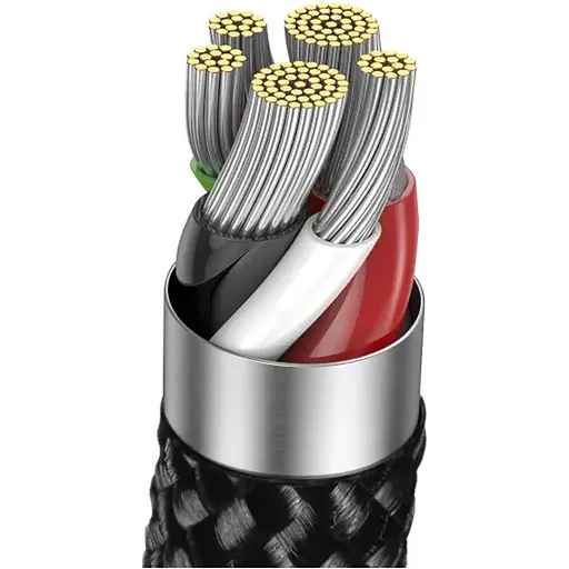 Кабель Baseus Explorer with Auto Shutdown USB-C to USB-C 100w 1m Cluster Black (P10319703111-00) [152047] - фото 7