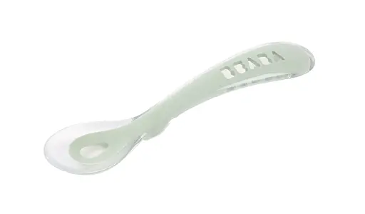 Ложка Beaba силиконовая 8+ пастельно-зеленая (913627)