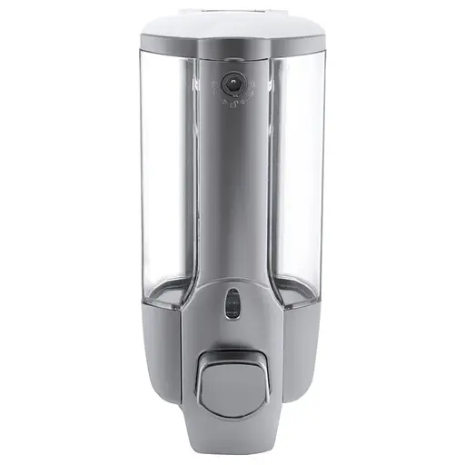 Дозатор для рідкого мила настінний сірий Zerix LR407 ZX2718, Сірий - фото 1