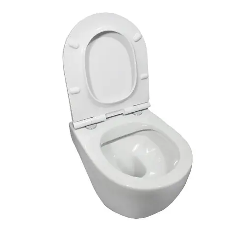 Унитаз подвесной Roca Meridian-N Compact укороченный A34H242000, Белый - фото 2