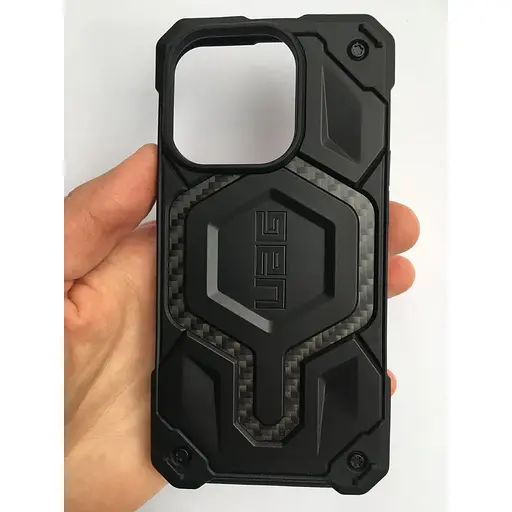 Оригінальний протиударний чохол UAG Monarch Pro MagSafe для iPhone 14 Pro (6.1") Carbon Black 114030114242 - фото 7
