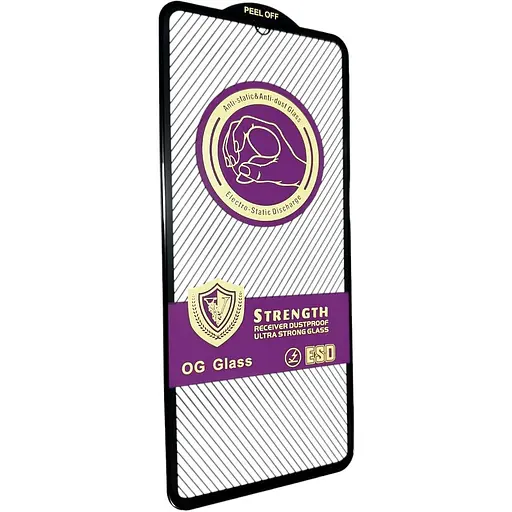 Захисне скло DK для Samsung Galaxy A05 A055 Ultra Strong V Strength ESD Full Glue 017821 black