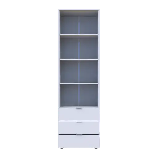 Пенал для одягу Doros Гелар Білий 3Ш 60х49.5х203.4 (41516133) - фото 4