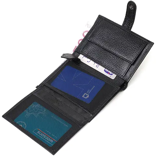 Кожаный мужской кошелек Bond 9.7х12.7х2 см acs0026929 - фото 5