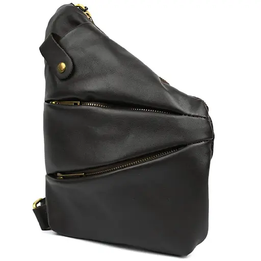 Мужская сумка-слинг через плечо для левши TARWA 23х28х4 см sum0028344 - фото 4