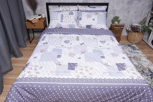 Комплект постільної білизни Moon&Star Бязь Gold Люкс Tahiti сімейний 160х220х2 наволочки 2х40х60 - фото 3