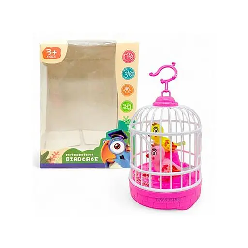 Птицы в клетке, 16 см, интерактивные